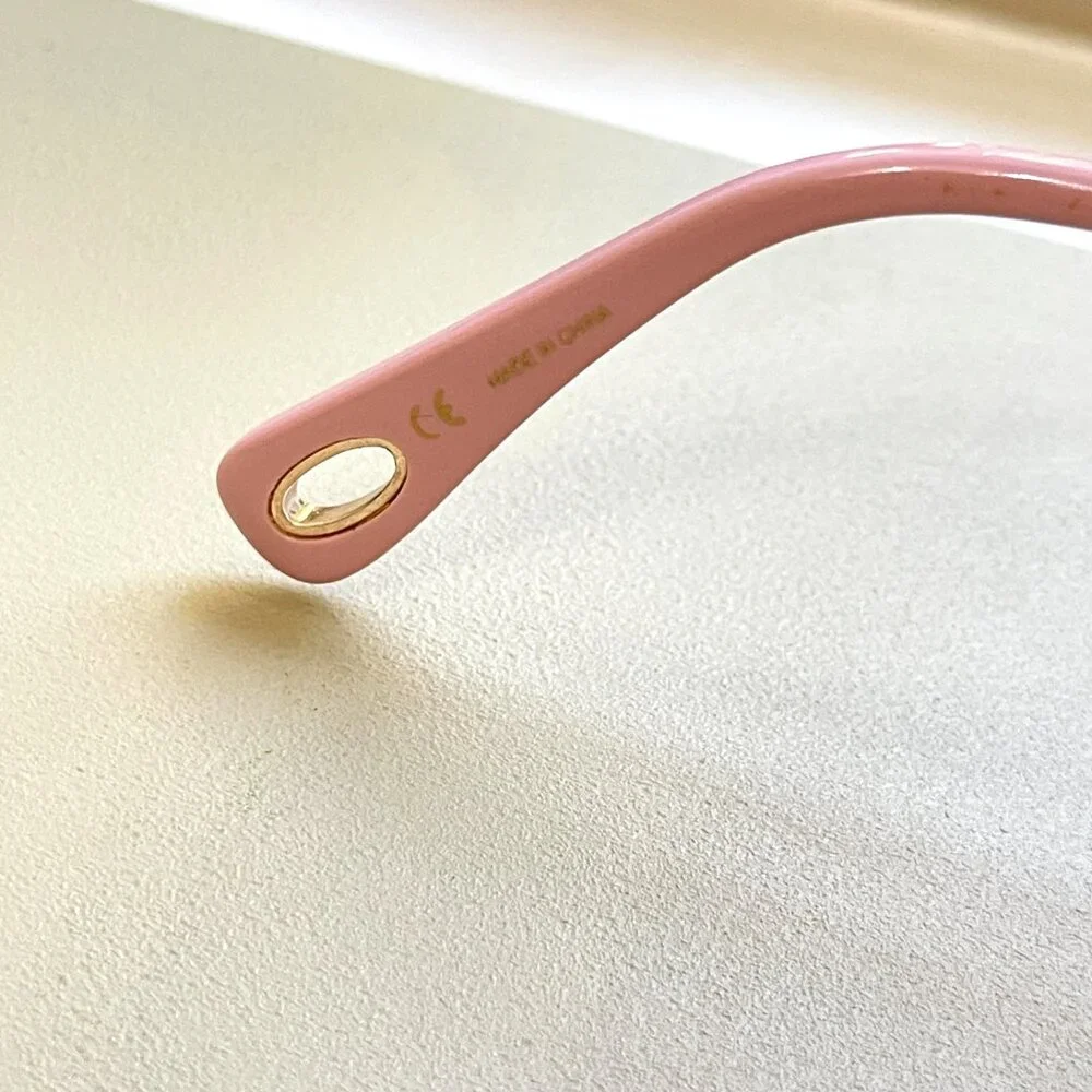 Lele Sadoughi Chelsea Sunglasses Blush Pink Pearl Cateye Hard To Find HTF